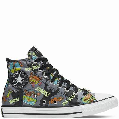 Férfi Converse x Scooby-Doo Chuck Taylor All Star Magasszárú Cipő CO0746985 Fekete/Fehér